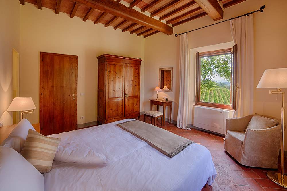 Villa La Valetta Hotel Bedroom 2 persons- Suite B, 1 bedroom villa in Chianti & Countryside, Tuscany