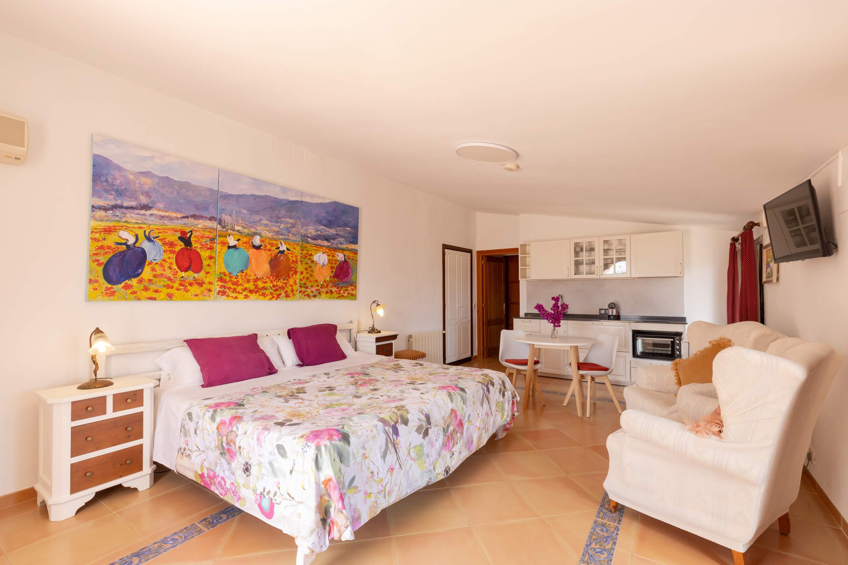 Finca Sea and Sky Studio Ponent, 1 bedroom villa in Cala d'Or , Majorca