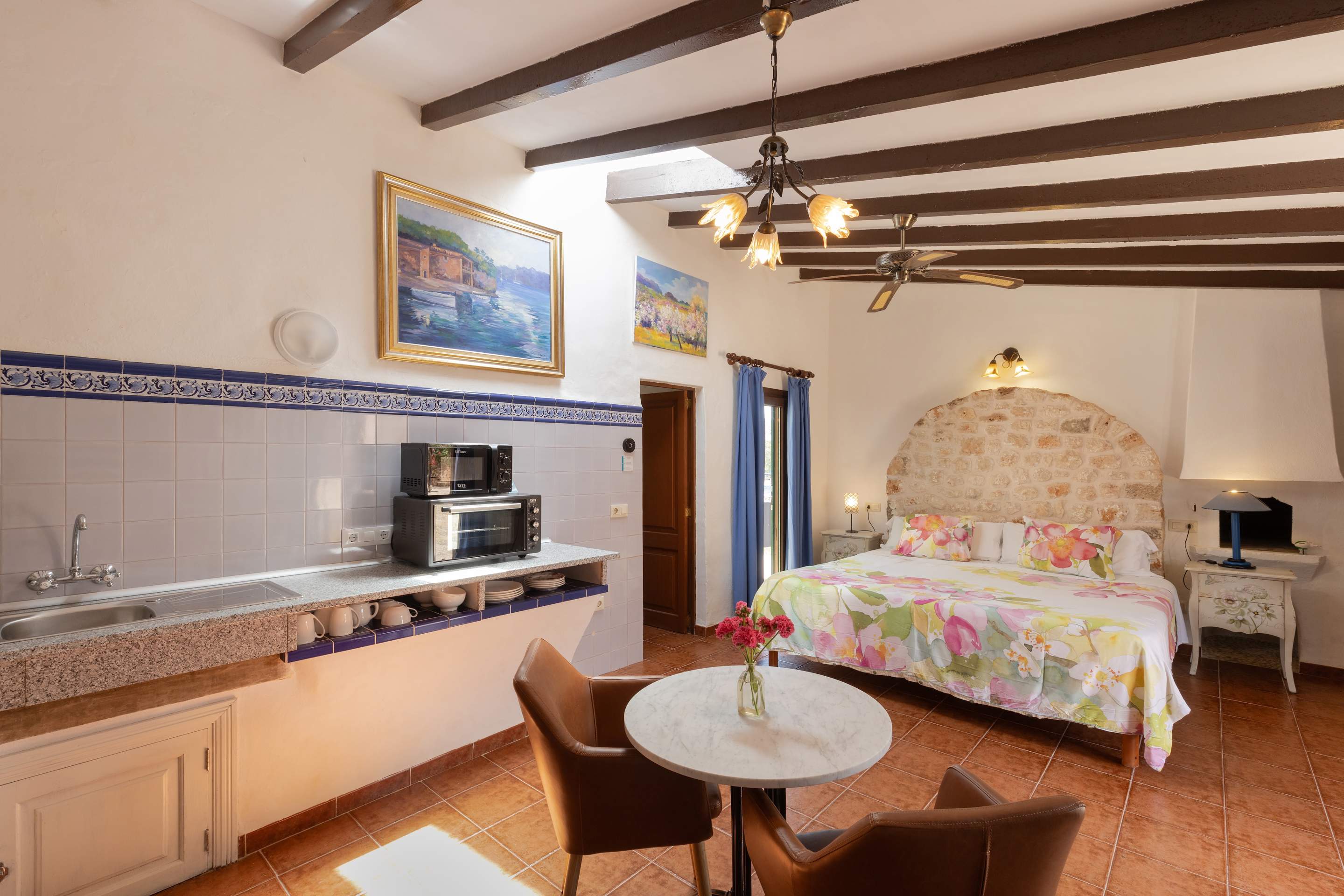 Finca Sea and Sky Studio Llebeig, 1 bedroom villa in Cala d'Or , Majorca
