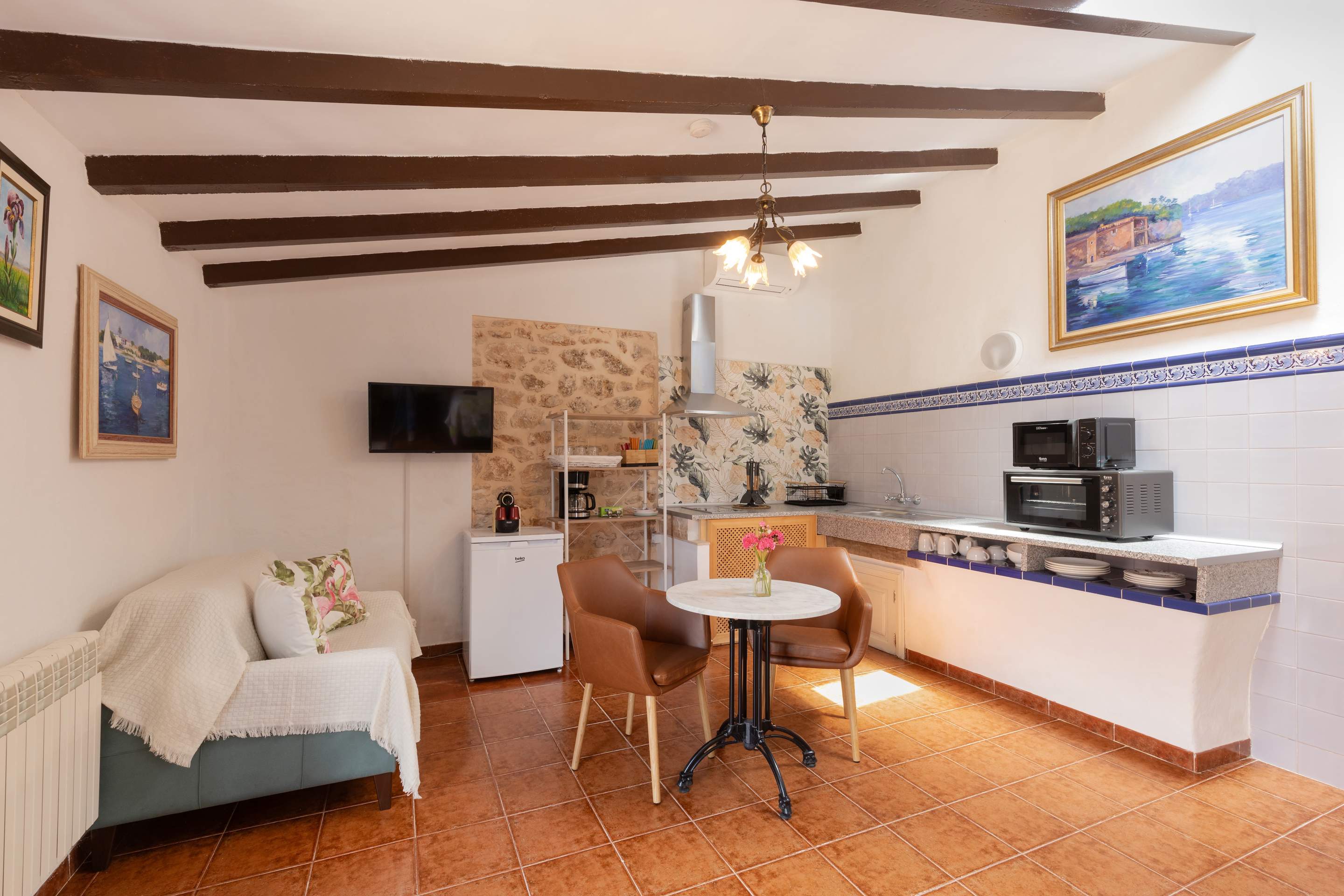 Finca Sea and Sky Studio Llebeig, 1 bedroom villa in Cala d'Or , Majorca